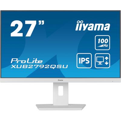 foto del prodotto iiyama prolite xub2792qsu w6 monitor pc 68,6 cm 27 2560 x 1440 pixel wide quad hd led bianco