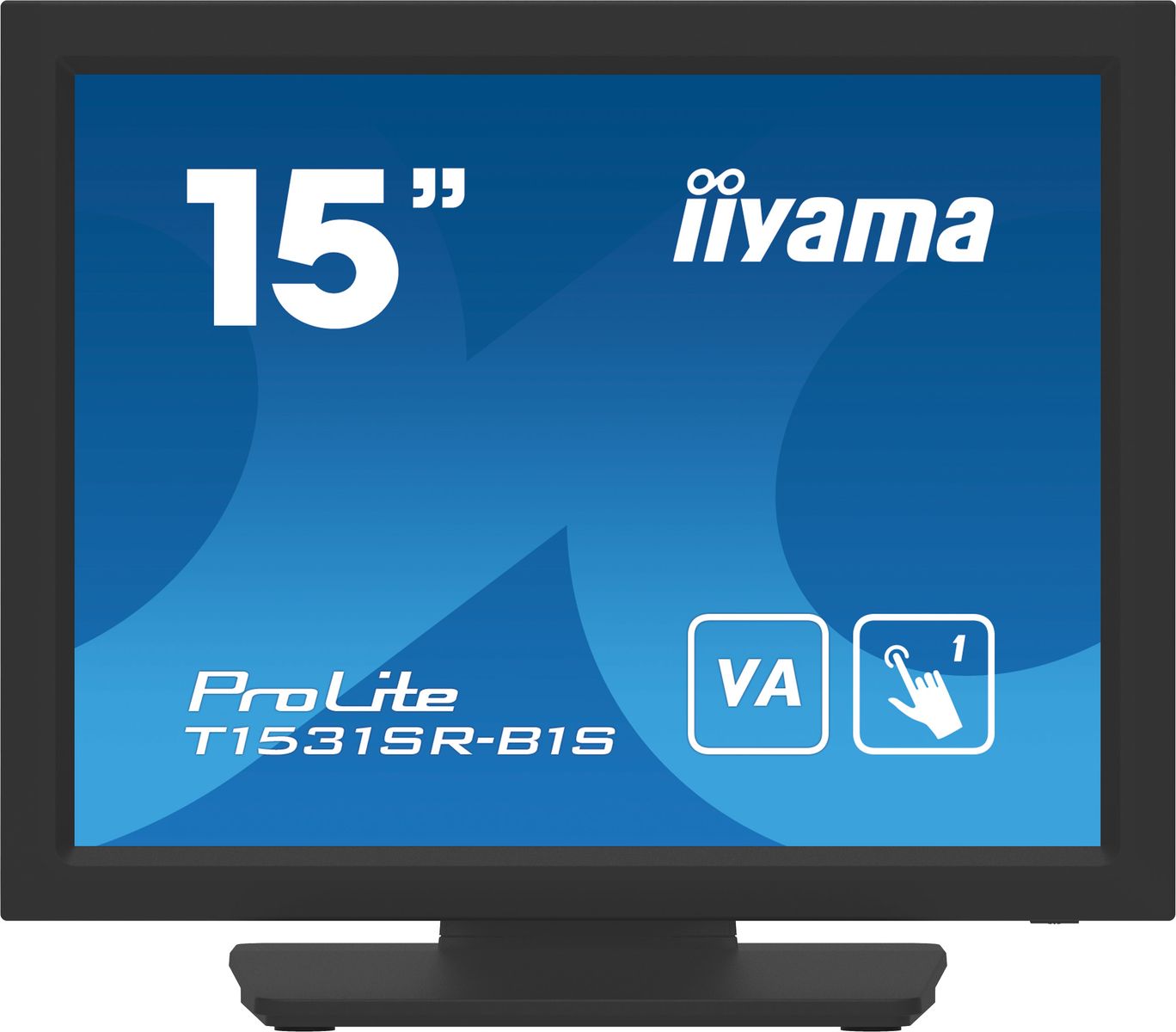 foto del prodotto iiyama t1531sr b1s monitor pos 38,1 cm 15 1024 x 768 pixel xga touch screen