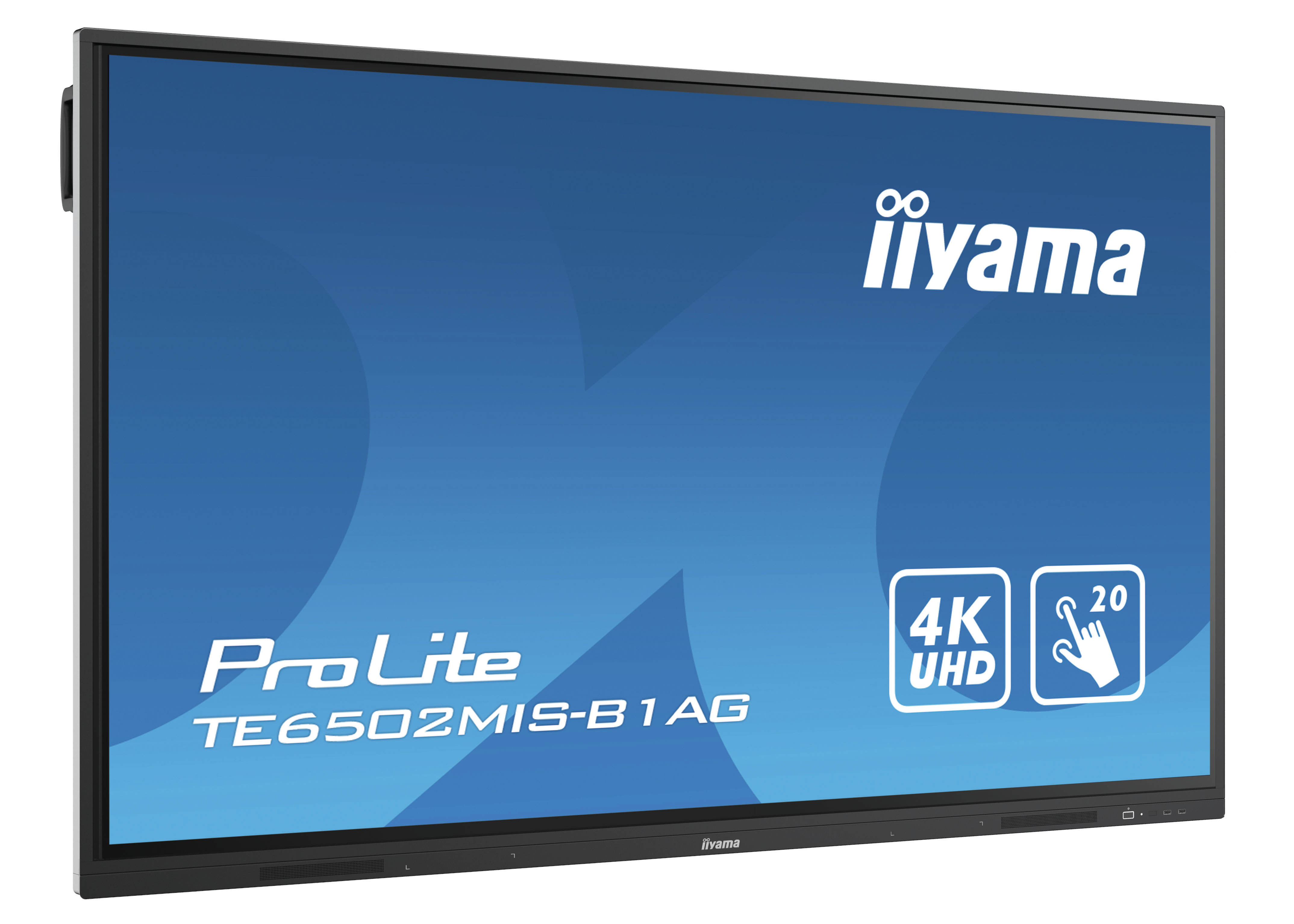 foto del prodotto iiyama te6502mis b1ag visualizzatore di messaggi pannello piatto interattivo 165,1 cm 65 va wi fi 350 cd m 4k ultra hd nero touch screen processore integrato android 9.0