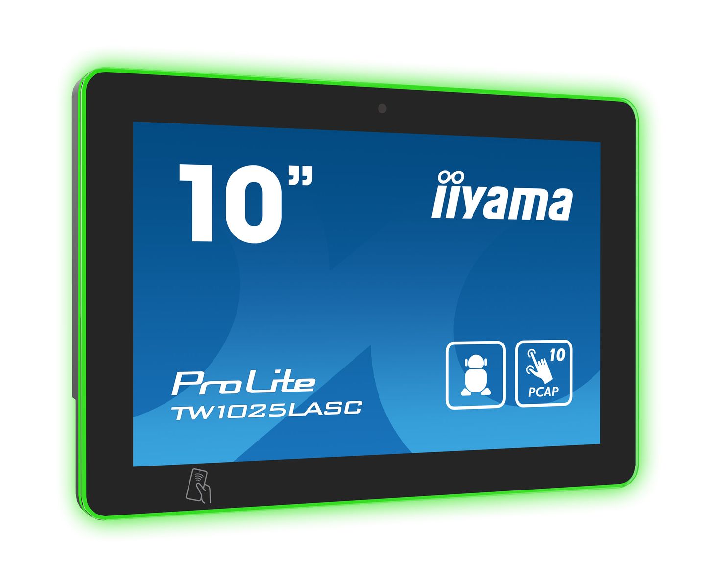 foto del prodotto iiyama tw1025lasc b1pnr espositore per sale riunioni 25,6 cm 10.1 1280 x 800 pixel led 802.11b, 802.11g, wi fi 4 802.11n nero plastica bluetooth
