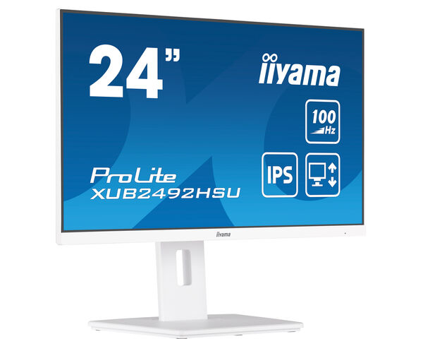 foto del prodotto iiyama xub2492hsu w6 monitor pc 60,5 cm 23.8 1920 x 1080 pixel full hd led bianco