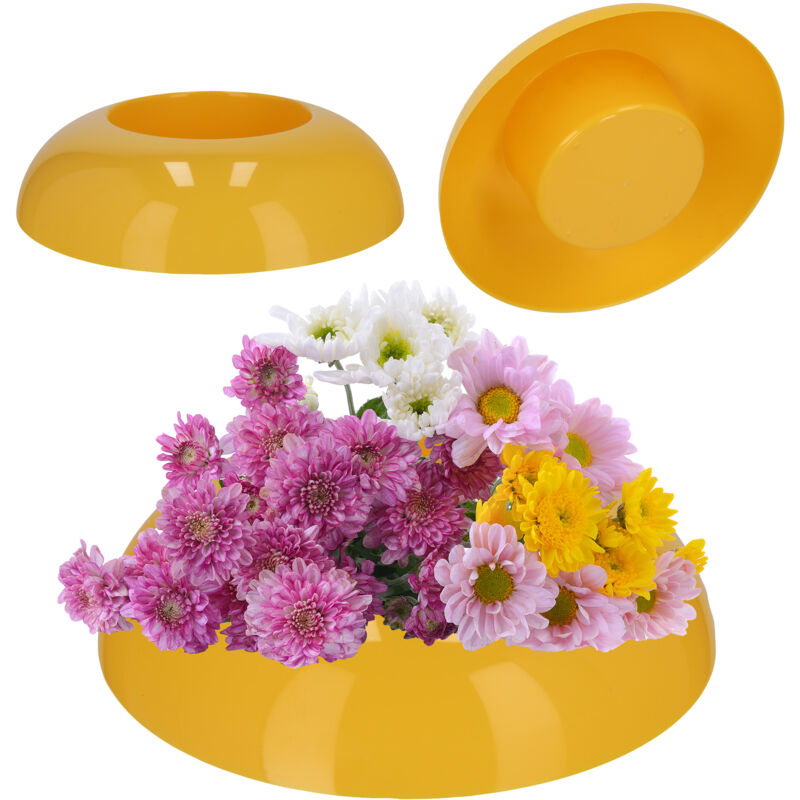 foto del prodotto ikebana coprivaso composizione colori 9,5 cm kadax