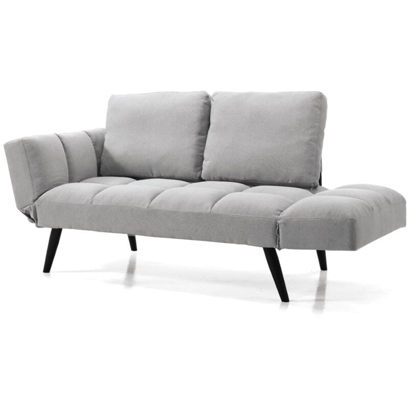 foto del prodotto ikone divano moderno prontoletto 162 cm glove in tessuto grigio chiaro