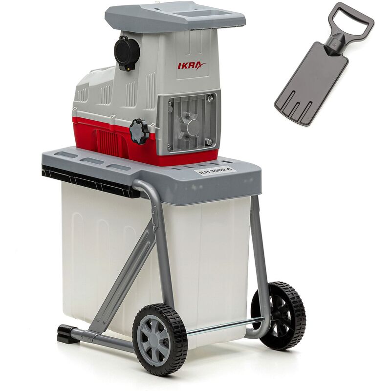foto del prodotto ikra 81002880 biotrituratore elettrica ilh 3000 a, silenziosa e robusta, spessore dei rami fino a 44mm, 3000 w, 230 v