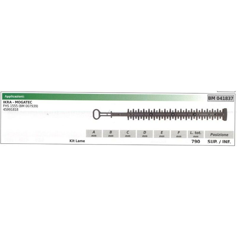 foto del prodotto ikra kit lama inferiore superiore tagliasiepe fhs 1555 041837