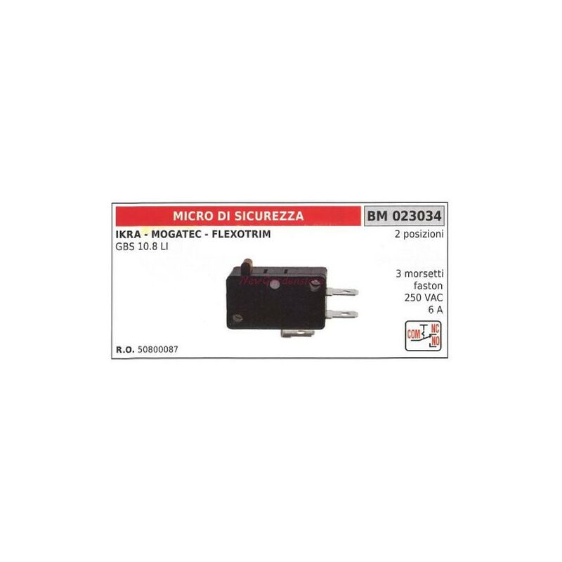 foto del prodotto ikra micro interruttore di sicurezza gbs 10.8 lt 2 posizioni 023034