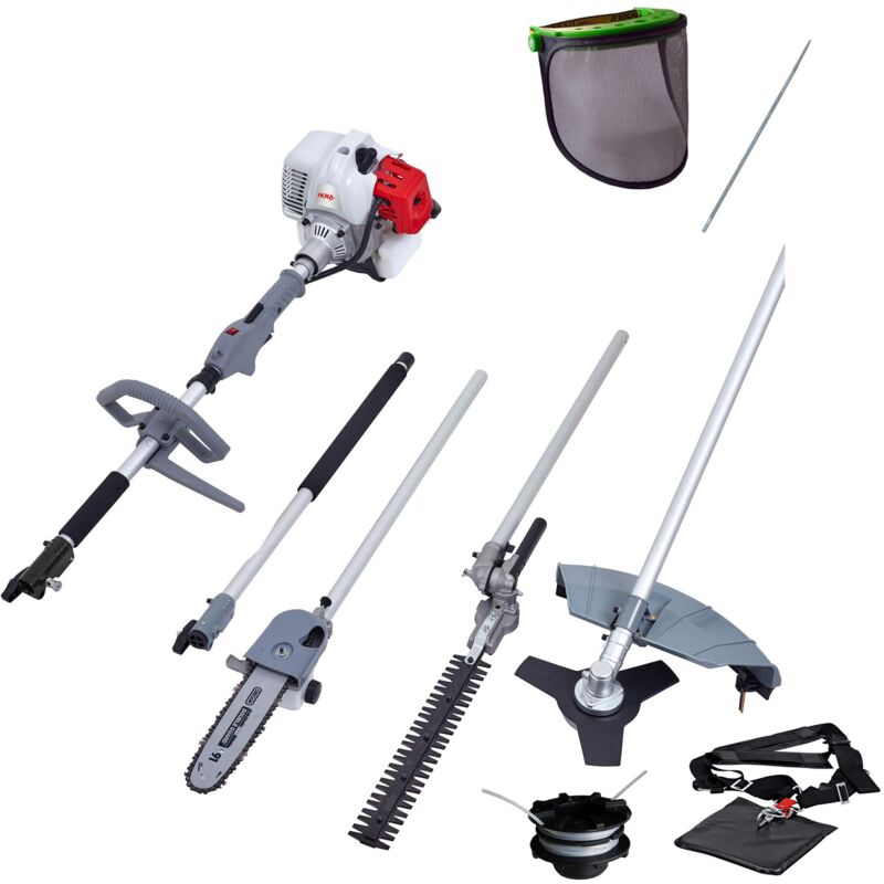 foto del prodotto ikra utensile multifunzione a scoppio 4in1 ibkh 33, incl. prolunga, scudo protettivo lima per catena 4 mm