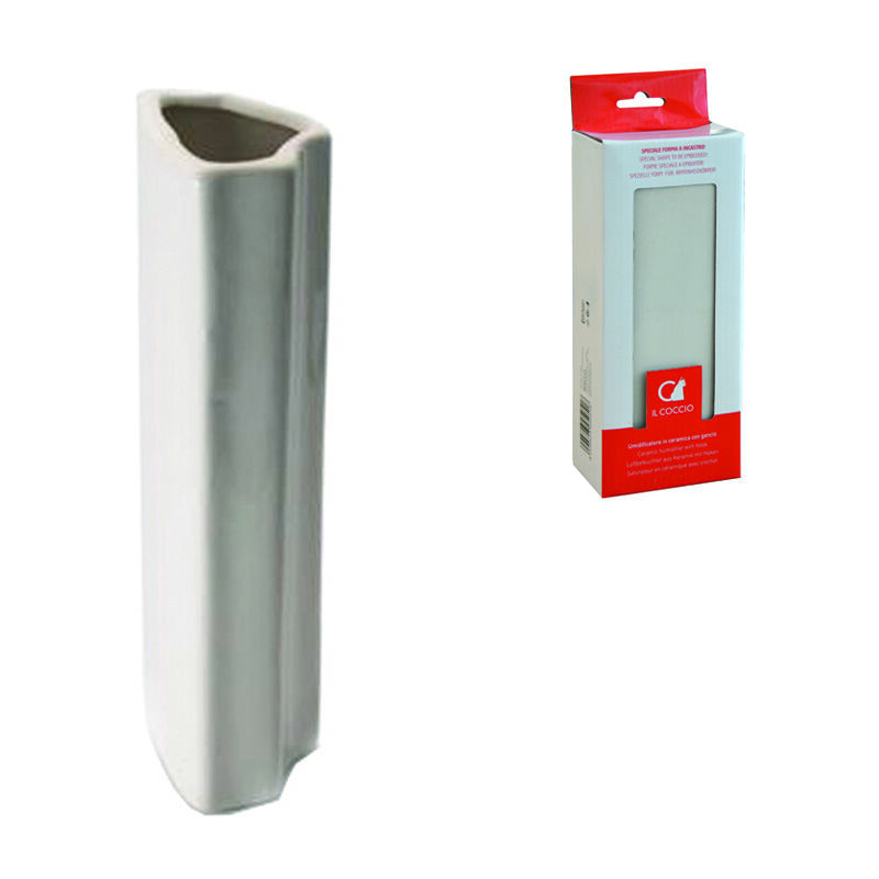 foto del prodotto il coccio umidificatore in ceramica incastro bianco cm.9x6x25h.
