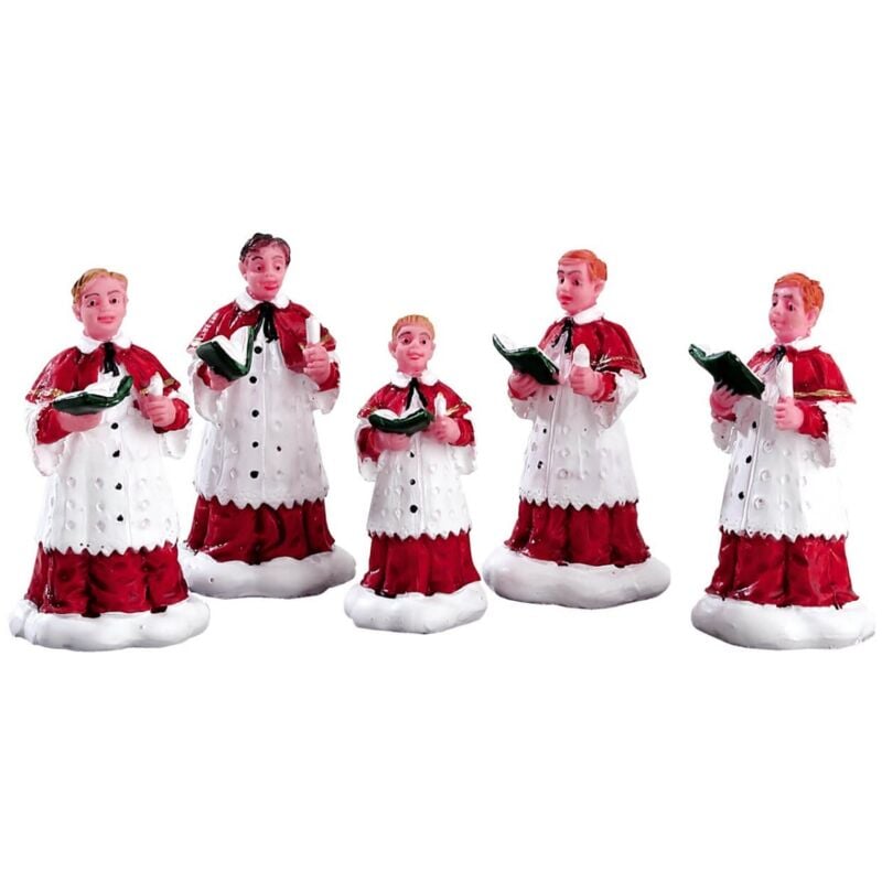 foto del prodotto il coro, personaggi per villaggio di natale in poliresina