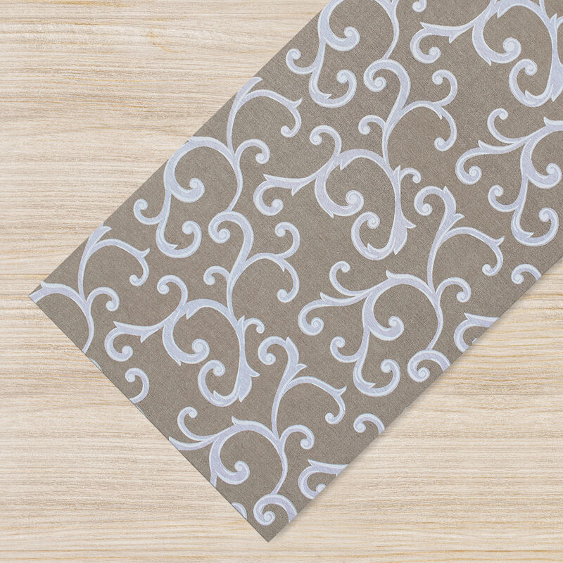 foto del prodotto il gruppone tappeto passatoia fantasia made in italy antiscivolo lavabile aderente beige 50x100cm beige