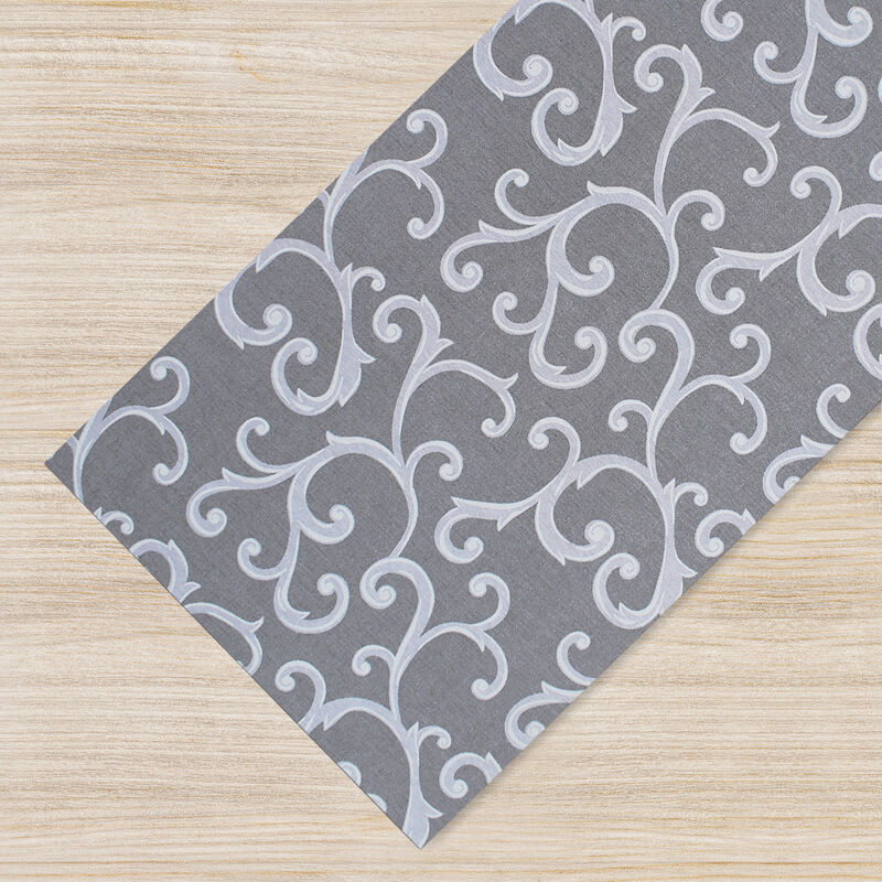 foto del prodotto il gruppone tappeto passatoia fantasia made in italy antiscivolo lavabile aderente grigio 50x100cm grigio