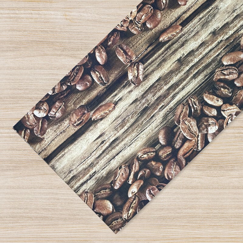 foto del prodotto il gruppone - tappeto passatoia made in italy fantasia chicchi di caffè caffe - 50x300 cm