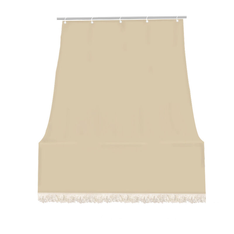 foto del prodotto il gruppone tenda da sole tessuto resistente per balcone con anelli lavabile a caduta beige 140x350 cm