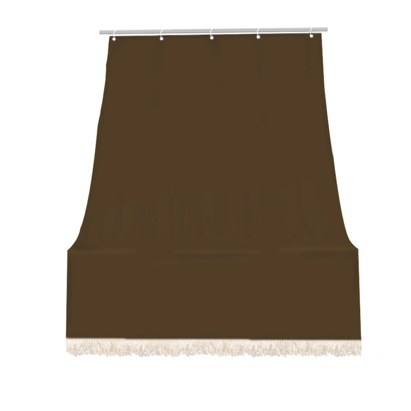 foto del prodotto il gruppone tenda da sole tessuto resistente per balcone con anelli lavabile a caduta marrone 140x350 cm