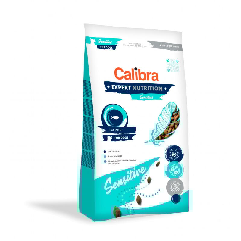 foto del prodotto il salmone sensibile alla nutrizione dell'esperto per cani 12kg - calibra