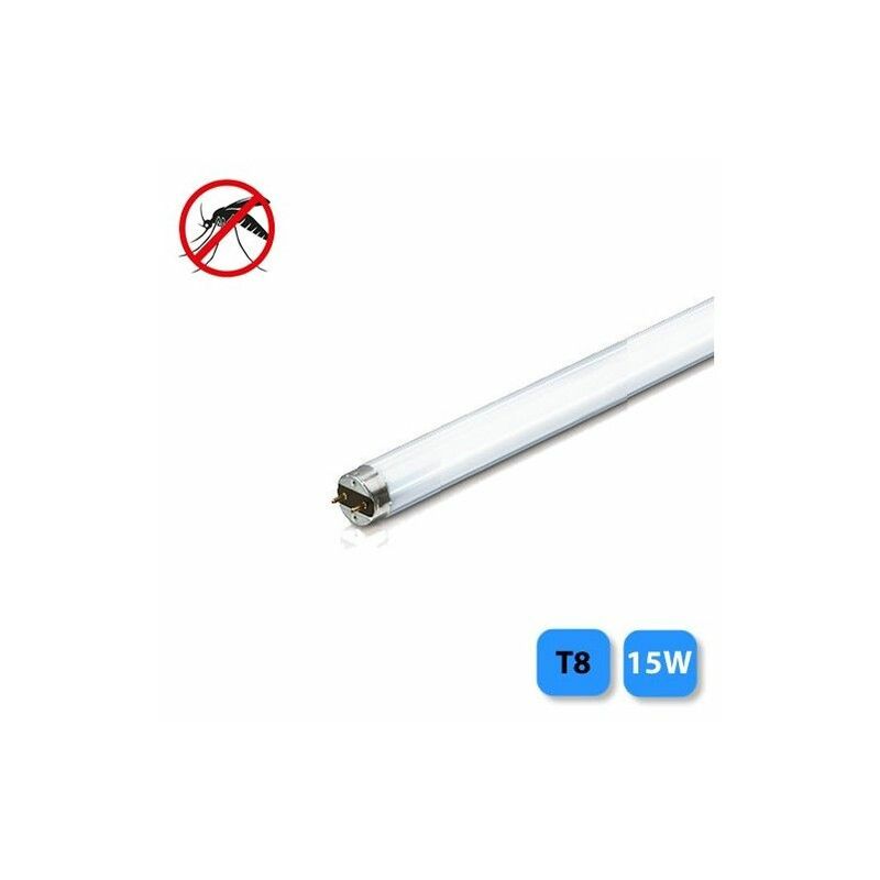 foto del prodotto il tubo fluorescente t8 15w luce attinica uccide gli insetti 43,5x2,3 cm edm 06022