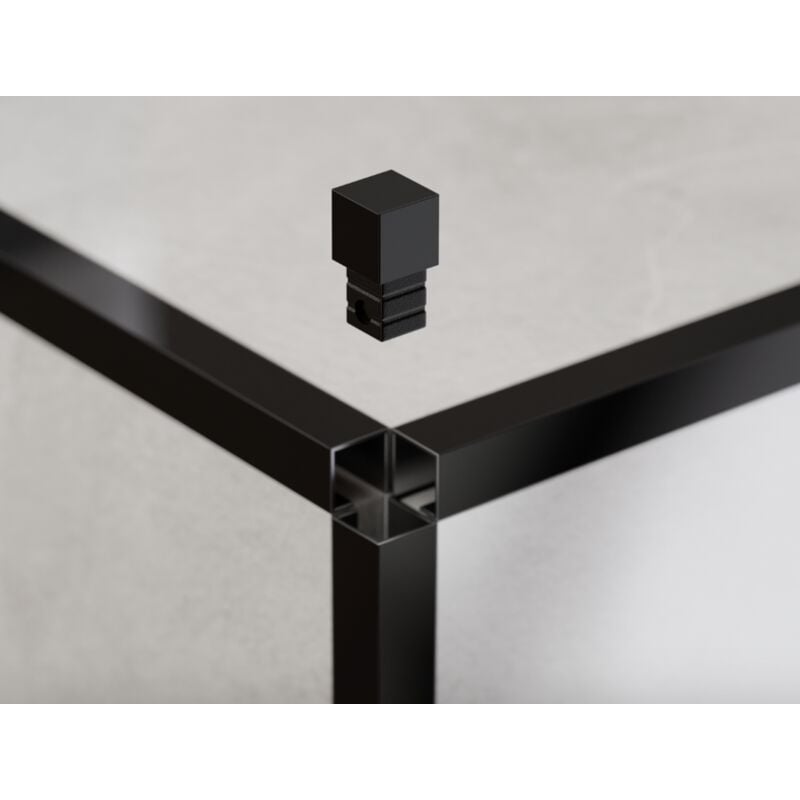 foto del prodotto ilcom finitura angolare per profili in acciaio inossidabile rettificati qs nero lucido 1 cm
