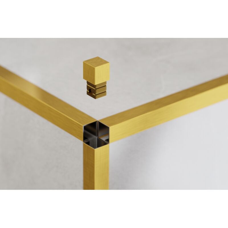 foto del prodotto ilcom finitura angolare per profili in acciaio inossidabile rettificati qs oro satinato 1 cm