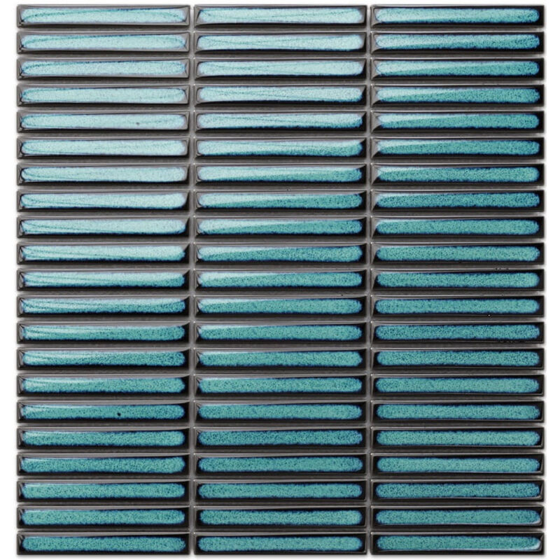 foto del prodotto ilcom mosaico in ceramica su rete per bagno o cucina 28.2cm x 29cm shimmering shores