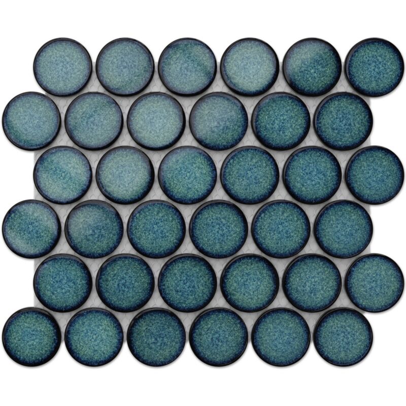 foto del prodotto ilcom mosaico in ceramica su rete per bagno o cucina 30.6 cm x 26.5 cm adriatic breeze