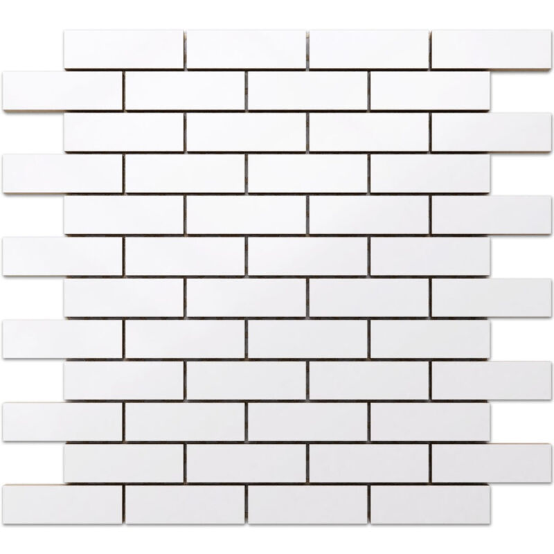 foto del prodotto ilcom mosaico in ceramica su rete per bagno o cucina 33.4 cm x 29.8 cm another brick in the wall
