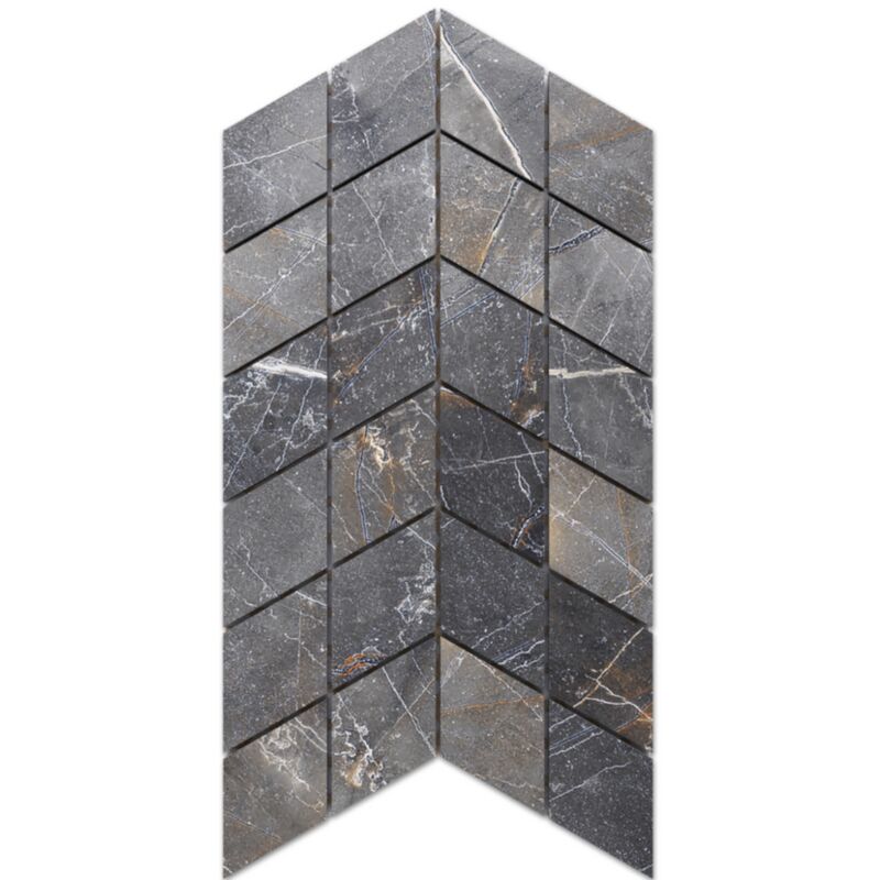 foto del prodotto ilcom mosaico in gres su rete per bagno o cucina 17.2 cm x 29.8 cm mini diamond romb