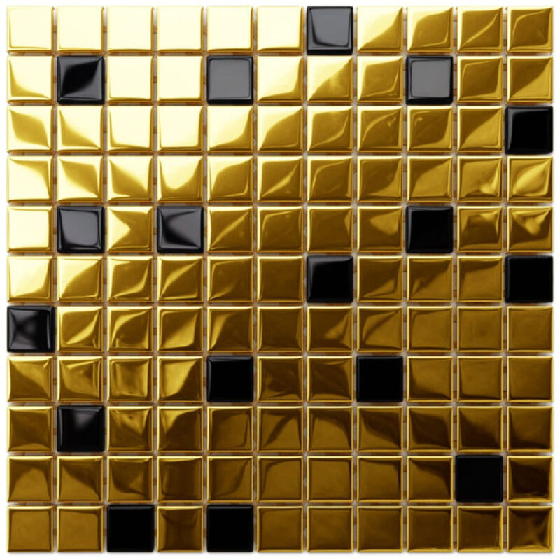 foto del prodotto ilcom mosaico in vetro su rete per bagno e cucina 30cm x 30cm cleopatra