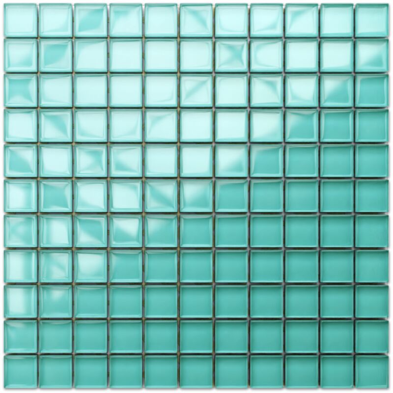 foto del prodotto ilcom mosaico in vetro su rete per bagno e cucina 30cm x 30cm dried sage