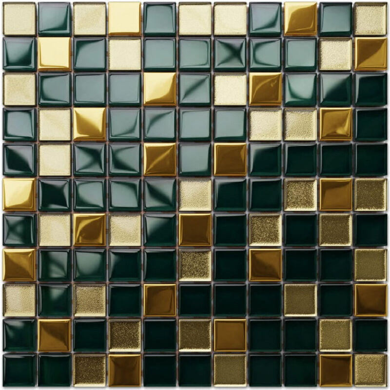 foto del prodotto ilcom mosaico in vetro su rete per bagno e cucina 30cm x 30cm saint patrick
