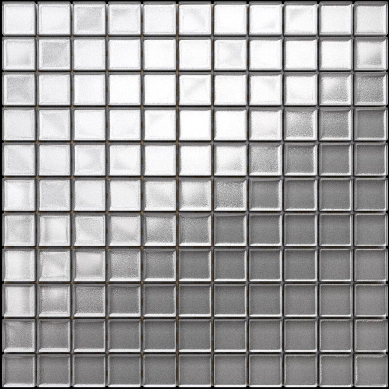 foto del prodotto ilcom mosaico in vetro su rete per bagno e cucina 30cm x 30cm wrought iron