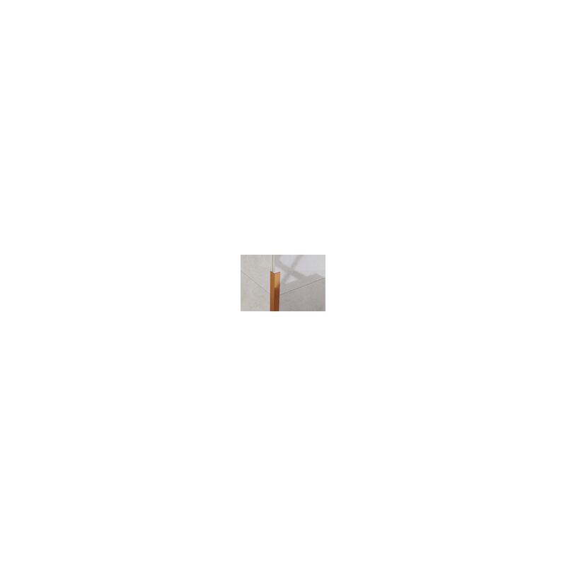 foto del prodotto ilcom profilo decorativo l angolare in acciaio inossidabile 1cm x 270cm rame satinato