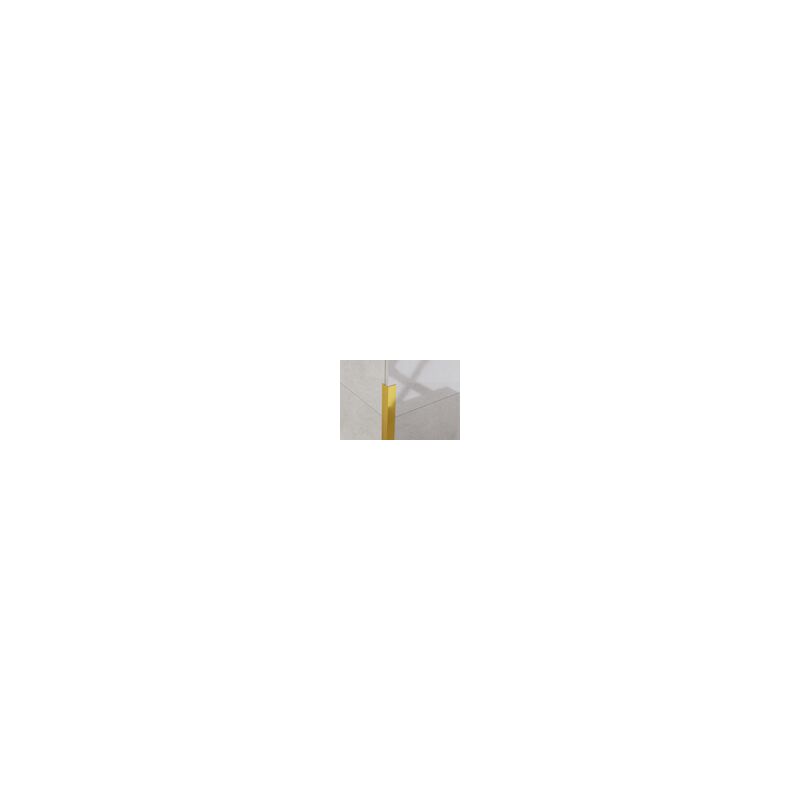 foto del prodotto ilcom profilo decorativo l angolare in acciaio inossidabile 2cm x 244cm oro satinato