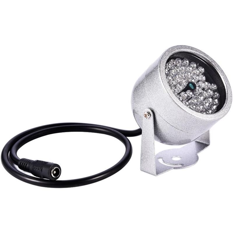foto del prodotto illuminatore a infrarossi per visione notturna a 48 led, telecamera di sicurezza, proiettore a infrarossi per visione notturna a infrarossi
