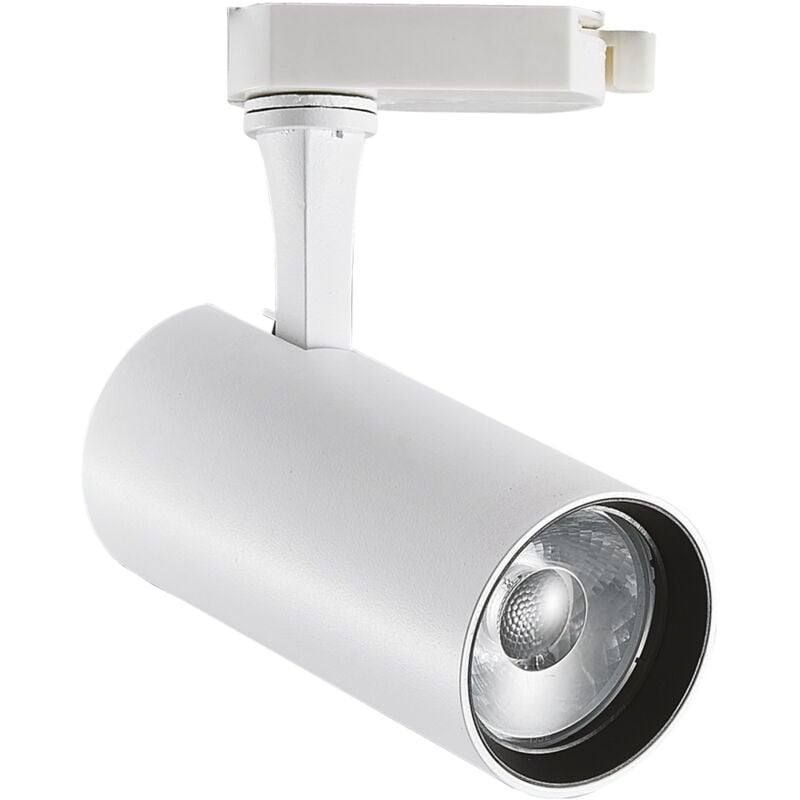 foto del prodotto illuminazione a binario contemporaneo fox alluminio bianco led 25w 4000k ip20