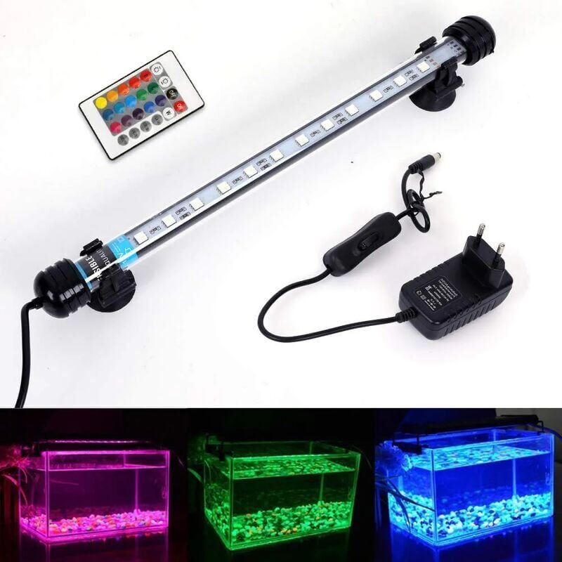 foto del prodotto illuminazione a led per acquario ymyny luce led impermeabile per acquario con drago 28 cm, rgb 