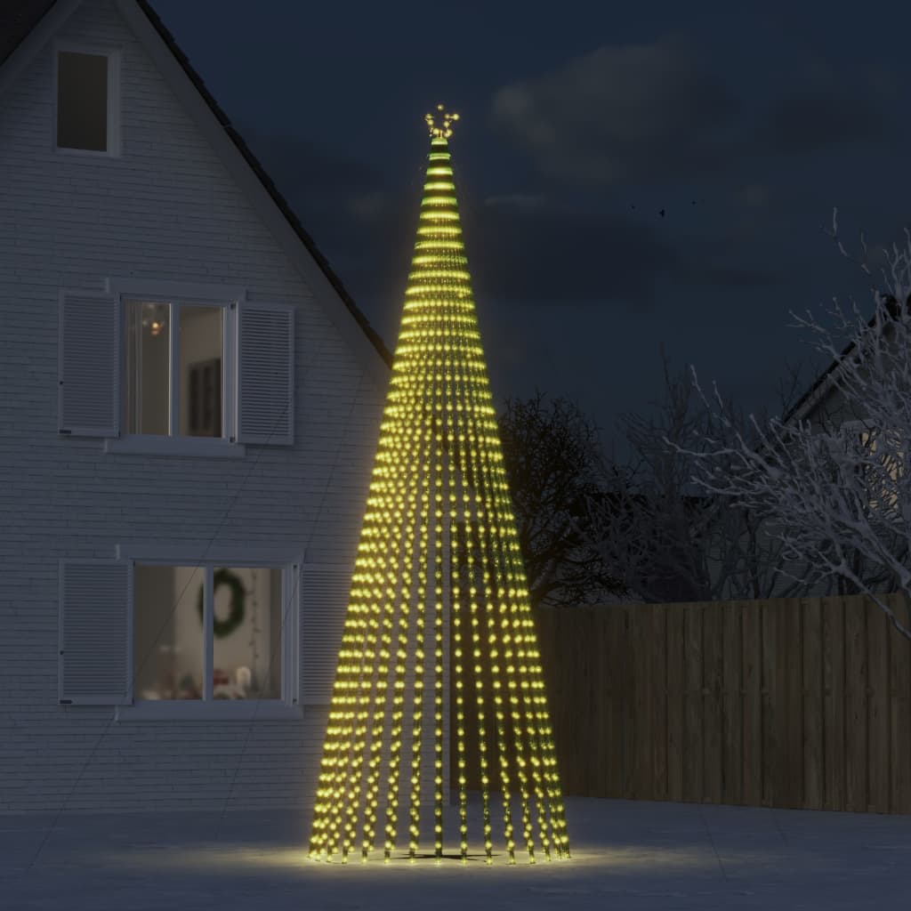 foto del prodotto illuminazione albero natale a cono 1544led bianco caldo 500cmcod mxl 83427