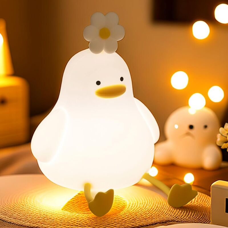 foto del prodotto illuminazione d atmosfera carina per bambini luci a led dimmerabili fai da te a forma di paperella, perfette per la decorazione della casa,