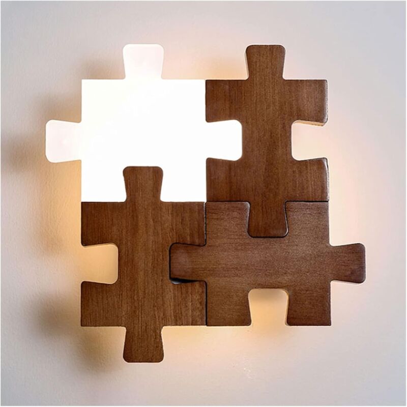 foto del prodotto illuminazione della stanza, applique a led, luci led, 12 w, per comodino, ingresso, corridoio, corridoio colore noce 