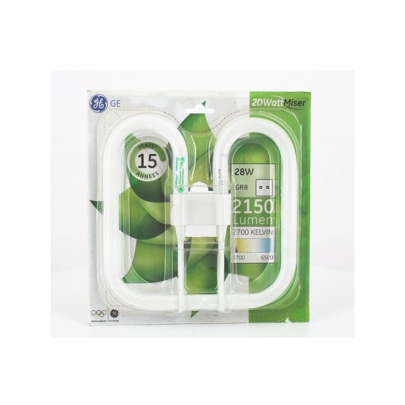 foto del prodotto illuminazione di ge 010546 lampadina fluocompatto 2 perni gr8 28w 827 2700k 2150lm
