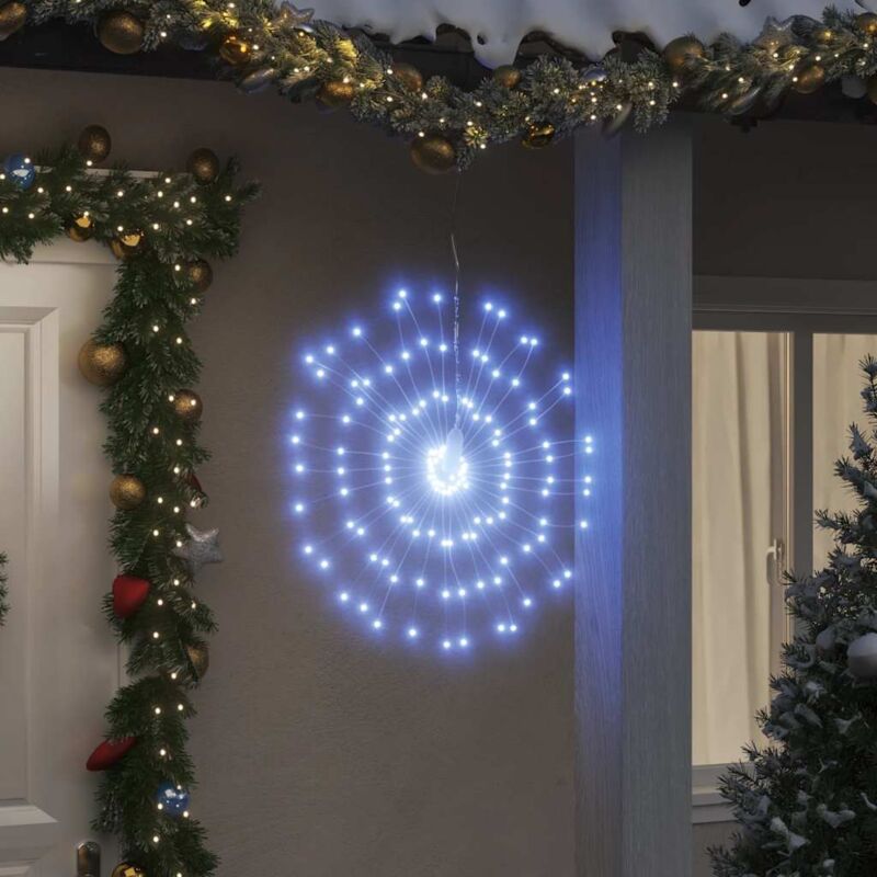 foto del prodotto illuminazione di natale galassia 140 led bianco freddo 17 cm vidaxl