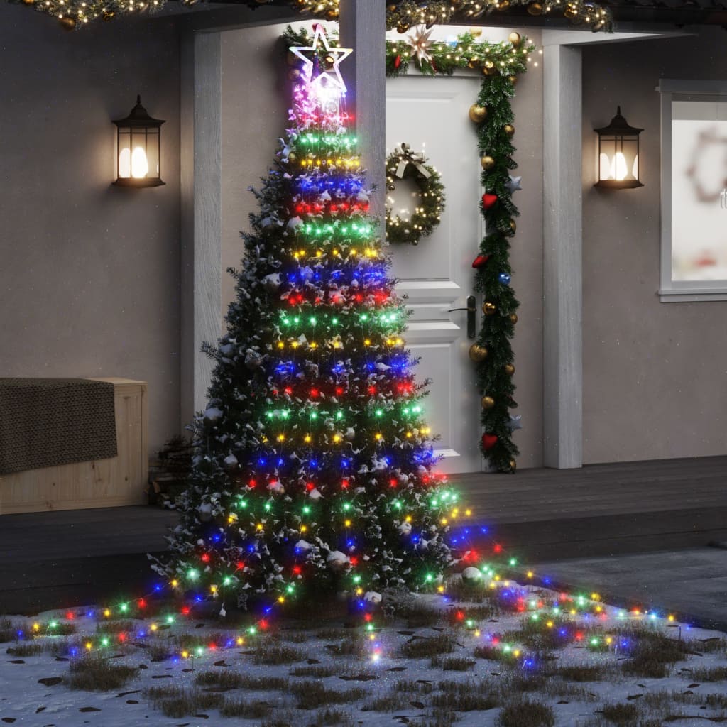 foto del prodotto illuminazione per albero di natale 320 led colorato 375 cmcod mxl 82591