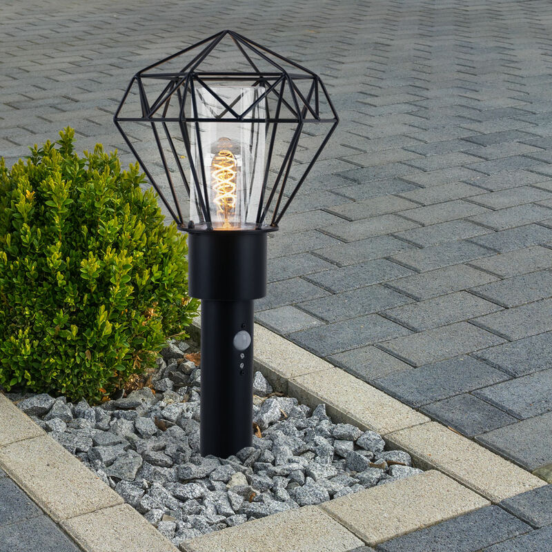 foto del prodotto illuminazione per esterni lampada da terra lampada a colonna per esterno con rilevatore di movimento lampada da terra per giardino rilevatore di