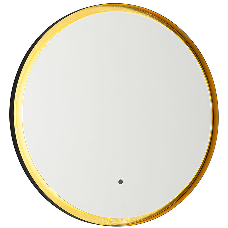 foto del prodotto illuminazione per specchio pim moderno vetro,alluminio oro nero tondo non sostituibile led max. 1 x 15 watt qazqa