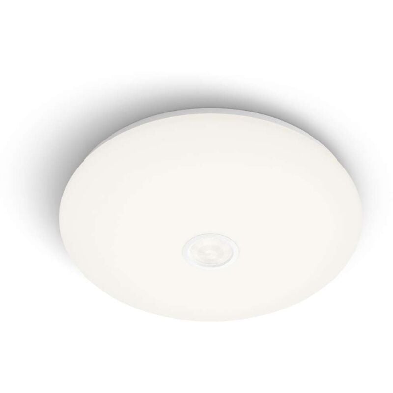 foto del prodotto illuminazione - plafoniera led a soffitto, diametro 32 cm, 4000 k, 16 w, con sensore, bianco 929003195901 - philips