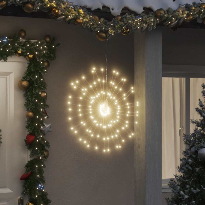 foto del prodotto illuminazioni di natale galassia 140 led 4pz bianco caldo 17 cm vidaxl