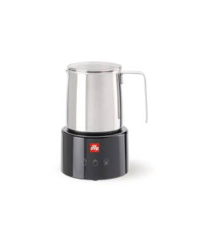 foto del prodotto illy cappuccinatore montalatte elettrico nero inox