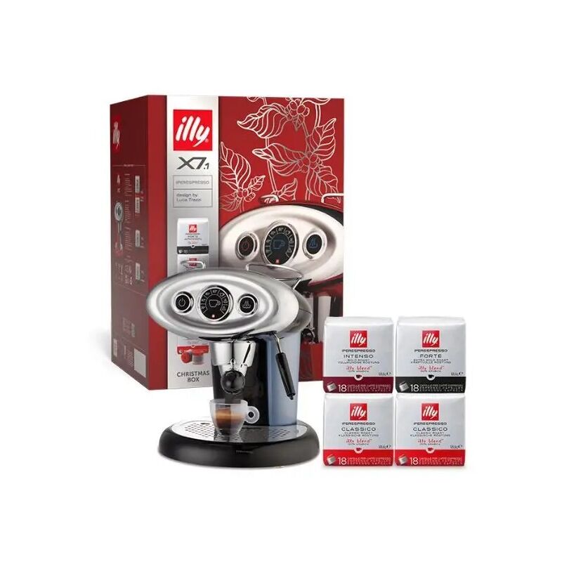 foto del prodotto illy x7.1 xmas 60639 macchina caff iperespresso lancia vapore box