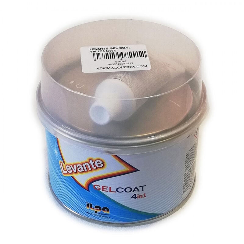 foto del prodotto ilpa levante gelcoat 500gr stucco nautico bianco 4 in 1 per vetroresina legno materiali compositi