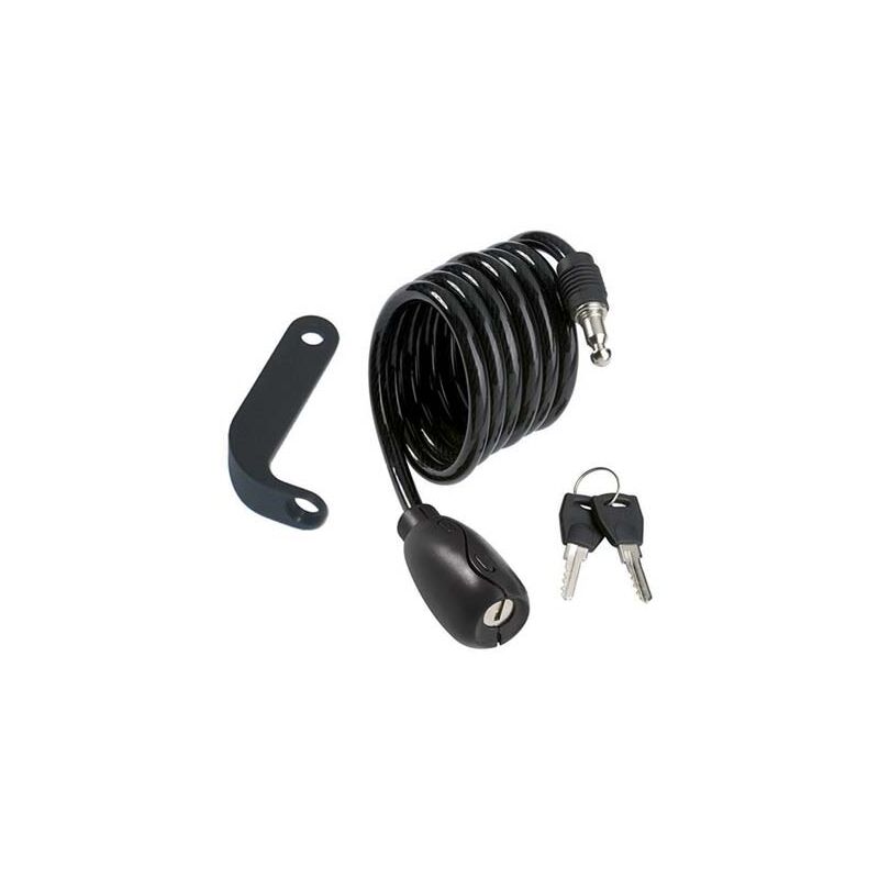 foto del prodotto ilsa antifurto fune a spirale bici moto 2010 acciaio mm 6 cm 100 supporto