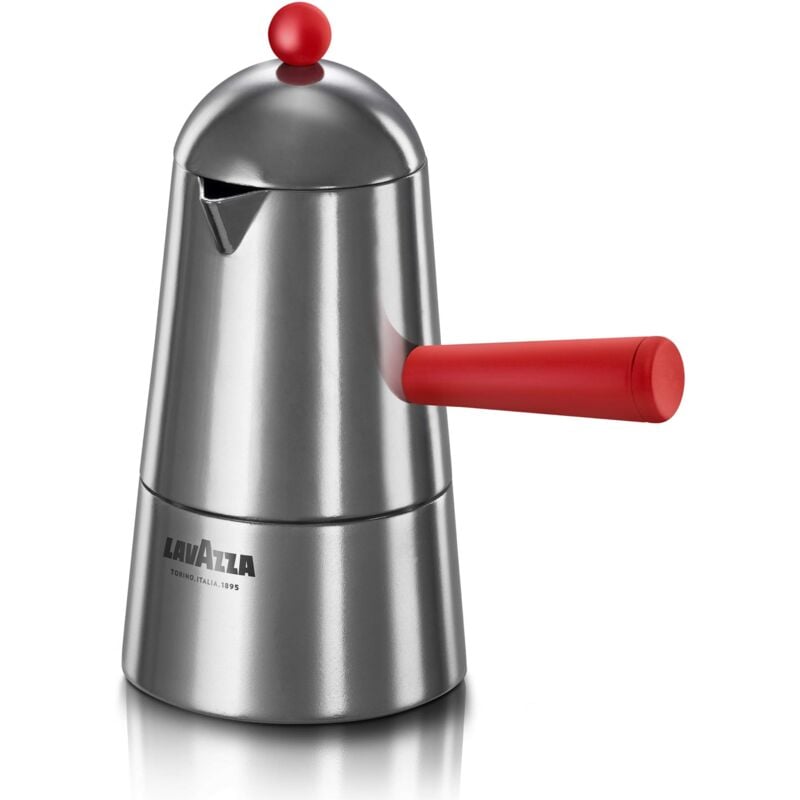 foto del prodotto ilsa caffettiera espresso, carmencita pop, alluminio, induzione, manico e pomolo rosso, capacit 20 cl, tazze 3